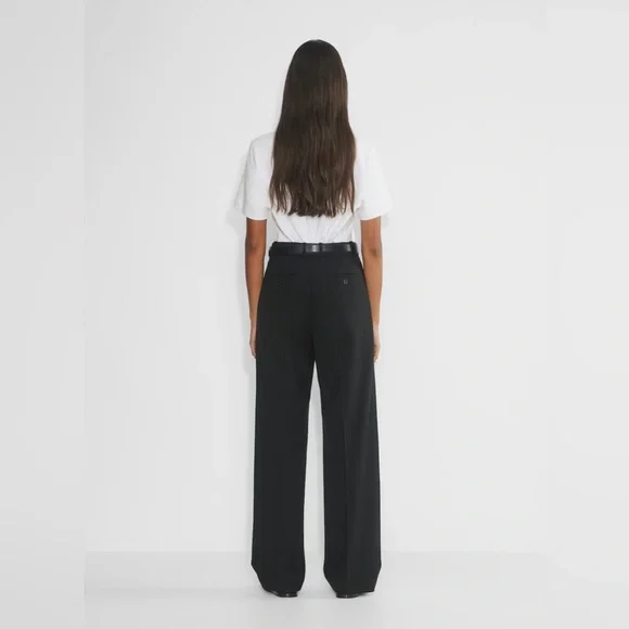 Aritzia Babaton Agency Pant - City Wool Black Size 6 - Picture 5 of 15